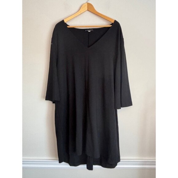 Bryn Walker Womens XL Lilia Tunic Dress Lagenlook Minimalist Career Classic - Picture 2 of 14